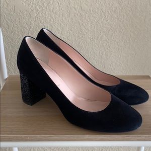 Kate Spade Heels- Black / glitter